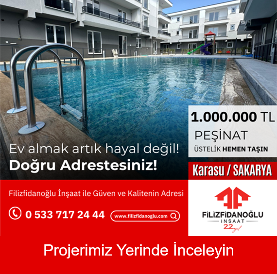 Sakarya karasuda satılık yazlık daire